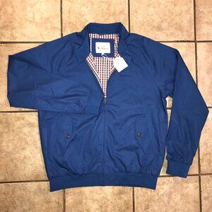 Men’s Ben Sherman Signature Harrington Bomber Jacket-Size M (True Blue)